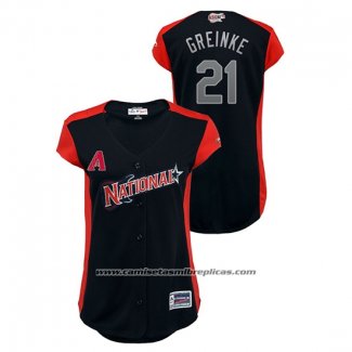 Camiseta Beisbol Mujer Arizona Arizona Diamondbacks 2019 All Star Workout National League Zack Greinke Azul