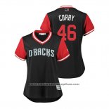 Camiseta Beisbol Mujer Arizona Diamondbacks Patrick Corbin 2018 LLWS Players Weekend Corby Negro