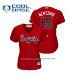 Camiseta Beisbol Mujer Atlanta Braves Sean Newcomb Cool Base Alterno 2019 Rojo
