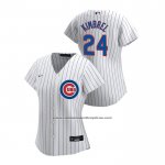 Camiseta Beisbol Mujer Chicago Cubs Craig Kimbrel 2020 Replica Primera Blanco