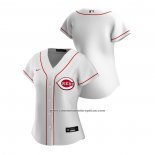 Camiseta Beisbol Mujer Cincinnati Reds Replica 2020 Primera Blanco