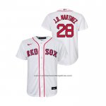Camiseta Beisbol Nino Boston Red Sox J.d. Martinez Replica Primera Blanco