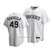 Camiseta Beisbol Nino Colorado Rockies Antonio Senzatela Replica Primera 2020 Blanco