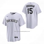 Camiseta Beisbol Nino Colorado Rockies Hunter Goodman Primera Replica Blanco