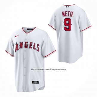 Camiseta Beisbol Nino Los Angeles Angels Zach Neto Primera Replica Blanco