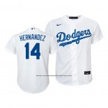 Camiseta Beisbol Nino Los Angeles Dodgers Enrique Hernandez Replica Primera 2020 Blanco