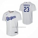 Camiseta Beisbol Nino Los Angeles Dodgers Kyle Tucker Primera Replica Blanco