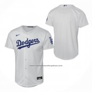 Camiseta Beisbol Nino Los Angeles Dodgers Primera Stadium Blanco