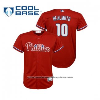 Camiseta Beisbol Nino Philadelphia Phillies J.t. Realmuto Cooperstown Collection Road Azul