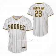 Camiseta Beisbol Nino San Diego Padres Fernando Tatis Jr Primera Replica Blanco