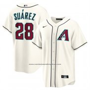 Camiseta Beisbol Hombre Arizona Diamondbacks Eugenio Suarez Primera Replica Crema