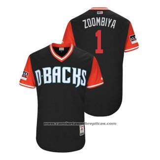 Camiseta Beisbol Hombre Arizona Diamondbacks Jarrod Dyson 2018 LLWS Players Weekend Zoombiya Negro