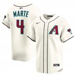 Camiseta Beisbol Hombre Arizona Diamondbacks Ketel Marte Alterno Limited Crema