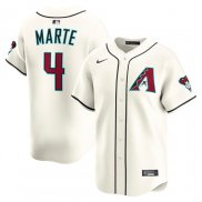 Camiseta Beisbol Hombre Arizona Diamondbacks Ketel Marte Alterno Limited Crema