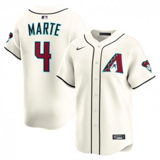 Camiseta Beisbol Hombre Arizona Diamondbacks Ketel Marte Alterno Limited Crema