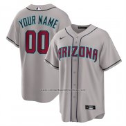 Camiseta Beisbol Hombre Arizona Diamondbacks Segunda Replica Personalizada Gris