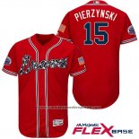 Camiseta Beisbol Hombre Atlanta Braves 15 A.J. Pierzynski Rojo 2017 All Star Flex Base