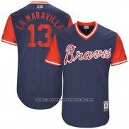 Camiseta Beisbol Hombre Atlanta Braves 2017 Little League World Series 13 Adonis Garcia Azul