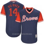 Camiseta Beisbol Hombre Atlanta Braves 2017 Little League World Series 14 Rio Ruiz Azul Camiseta Beisbol Hombre Atlanta Braves 2017 Little League World Series 14 Rio Ruiz Azul