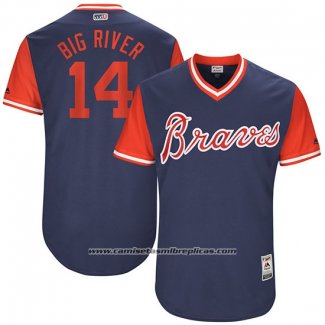 Camiseta Beisbol Hombre Atlanta Braves 2017 Little League World Series 14 Rio Ruiz Azul