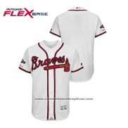 Camiseta Beisbol Hombre Atlanta Braves 2019 Postemporada Flex Base Blanco