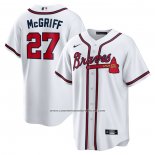 Camiseta Beisbol Hombre Atlanta Braves Fred McGriff 2023 Hall of Fame Replica Blanco