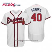 Camiseta Beisbol Hombre Atlanta Braves Mike Soroka Flex Base Autentico Collezione Primera 2019 Blanco