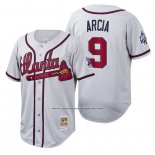 Camiseta Beisbol Hombre Atlanta Braves Orlando Arcia Cooperstown Collection Autentico Blanco