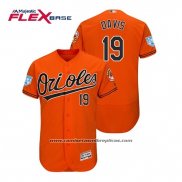 Camiseta Beisbol Hombre Baltimore Orioles Chris Davis Flex Base Entrenamiento de Primavera 2019 Naranja
