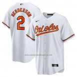 Camiseta Beisbol Hombre Baltimore Orioles Gunnar Henderson Primera Replica Blanco