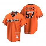 Camiseta Beisbol Hombre Baltimore Orioles Hanser Alberto Cooperstown Collection Alterno Naranja