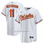 Camiseta Beisbol Hombre Baltimore Orioles Jordan Westburg Primera Replica Blanco