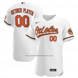 Camiseta Beisbol Hombre Baltimore Orioles Primera Pick-A-Player Retired Roster Autentico Blanco