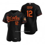 Camiseta Beisbol Hombre Baltimore Orioles Rougned Odor Autentico Alterno Negro