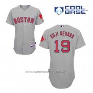 Camiseta Beisbol Hombre Boston Red Sox 19 Koji Uehara Gris Cool Base