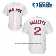 Camiseta Beisbol Hombre Boston Red Sox 2 Xander Bogaerts Blanco Primera Cool Base