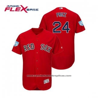 Camiseta Beisbol Hombre Boston Red Sox David Price Flex Base Entrenamiento de Primavera 2019 Rojo