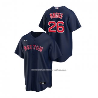 Camiseta Beisbol Hombre Boston Red Sox Wade Boggs Replica Alterno Azul