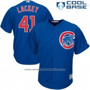 Camiseta Beisbol Hombre Chicago Cubs 41 John Lackey Autentico Collection Cool Base