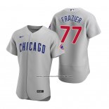 Camiseta Beisbol Hombre Chicago Cubs Clint Frazier Autentico Road Gris