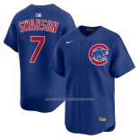 Camiseta Beisbol Hombre Chicago Cubs Dansby Swanson Alterno Limited Azul