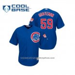 Camiseta Beisbol Hombre Chicago Cubs Kendall Graveman Cool Base Entrenamiento de Primavera 2019 Azul