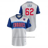 Camiseta Beisbol Hombre Chicago Cubs Lelo 2019 Little League Classic Replica Gris