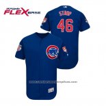 Camiseta Beisbol Hombre Chicago Cubs Pedro Strop 2019 Entrenamiento de Primavera Flex Base Azul