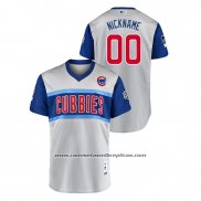 Camiseta Beisbol Hombre Chicago Cubs Personalizada 2019 Little League Classic Nickname Replica Gris