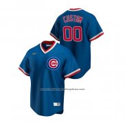 Camiseta Beisbol Hombre Chicago Cubs Personalizada Cooperstown Collection Road Azul