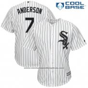 Camiseta Beisbol Hombre Chicago White Sox Tim Anderson Blanco Cool Base