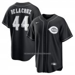 Camiseta Beisbol Hombre Cincinnati Reds Elly De La Cruz Lights Out Replica Negro