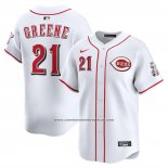 Camiseta Beisbol Hombre Cincinnati Reds Hunter Greene Primera Limited Blanco