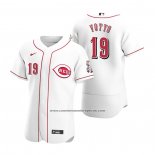 Camiseta Beisbol Hombre Cincinnati Reds Joey Votto Autentico 2020 Primera Blanco